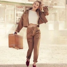 Kate Hudson Happy X Nature Adventure Utility Jacket and Cargo Pants Outfit Set