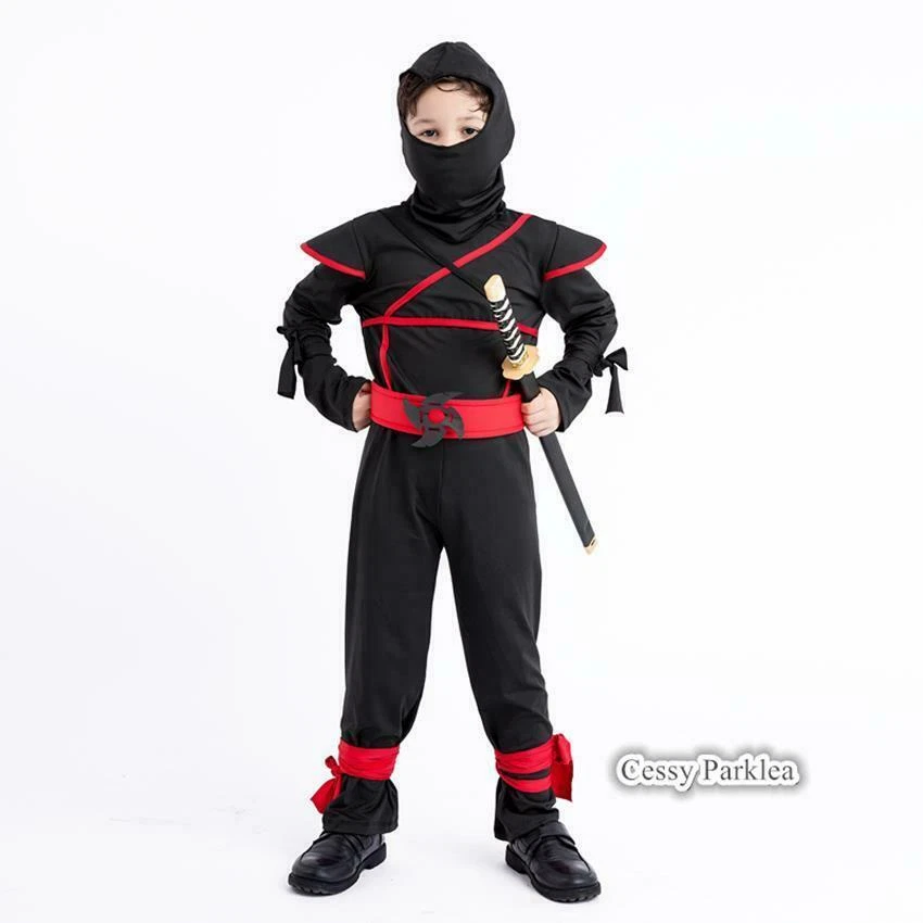 H J3 3 Stealth Ninja Child Kids Boys Fancy Dress Up Party Halloween Costume