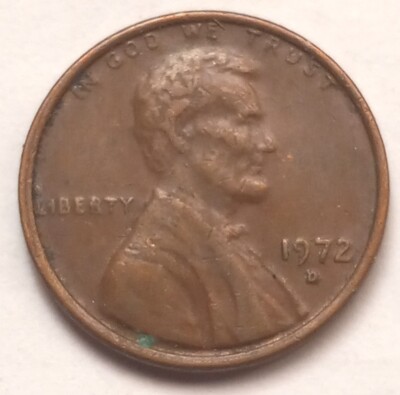 1972 D Lincoln Memorial Penny 1C One Cent Coin FREE SHIPPING Pen184