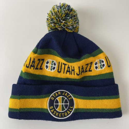 Vintage Utah Jazz Hat Cap Beanie Blue 
