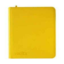 Vault X Sunrise Yellow 12-Pocket Exo-Tec Zip Binder - 480 Cards - New