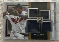2020 Topps Museum MIGUEL SANO #SPQR-MSA Single Player Quad Relic 84/99 Twins
