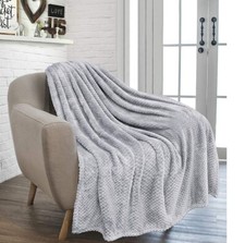 Waffle Honey Comb Throw Blanket Luxurious Soft Warm Sofa Bedspread Travel Throw