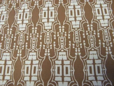 Lilliput Fields Tina Givens 6 1/2 Yards Brown & Cream Westminster Fabrics