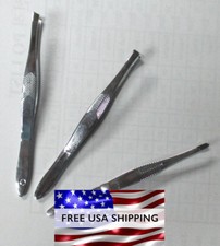 WHOLESALE LOT OF 12,40,72 PC --3 SHAPED  3.5" TWEEZER PROFESSIONAL SALON