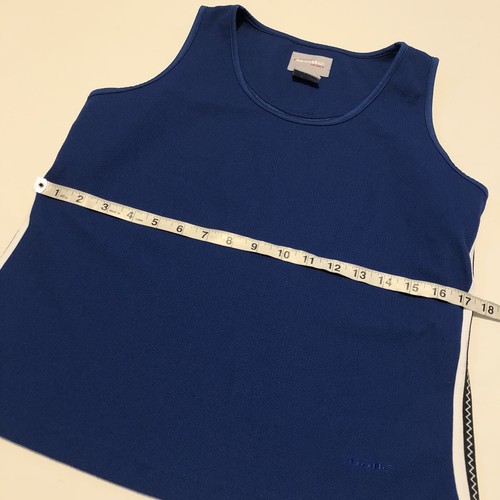 Bolle Sport Tank Top sportlich Stretch ärmellos Radfahren blau Damen Größe L - Bild 5 von 8