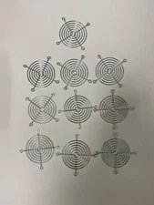 New 80mm Chrome Metal Computer PC Fan Grill Finger Guard Lot of 10 US Seller