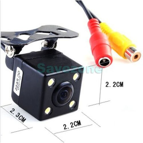 Wireless 4 LED Reversing Camera 170°+ 4.3" LCD Mirror Monitor Car Rear View Kit - Picture 3 of 11