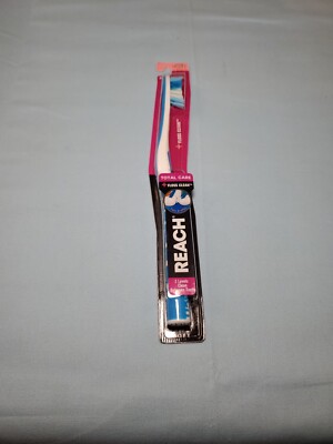 Reach Toothbrush Soft Total Care Floss Clean Tongue Cleaner Easy Grip Blue Oral