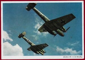 German WW 2 Third Reich postcard LUFTWAFFE Messerschmitt Me 110
