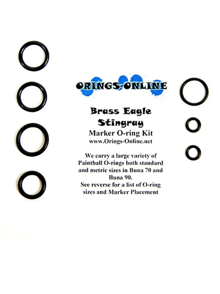 Brass Eagle Stingray Paintball Marker O-ring Oring Kit x 2 rebuilds / kits