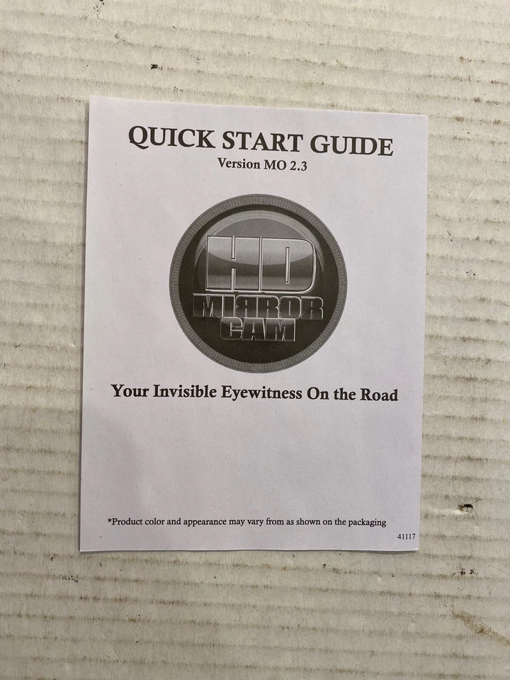 Mirror Cam MO 2.3 Black  NEW  FITS MOST VEHICLES discreet Video For Auto * B136 - Image 4 of 4