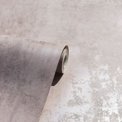 Betonsteinstruktur Industriell Metallisch Dämmerrosa 902107 Arthouse Tapete