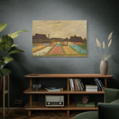 Bulb Fields By Vincent van Gogh Canvas Wall Art Painting Print