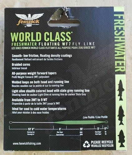 FENWICK FLY FISHING LINE WORLD CLASS:NIB FLOATING or INTERMEDIATE 3,4,5,6,7,8,9 - Picture 33 of 47