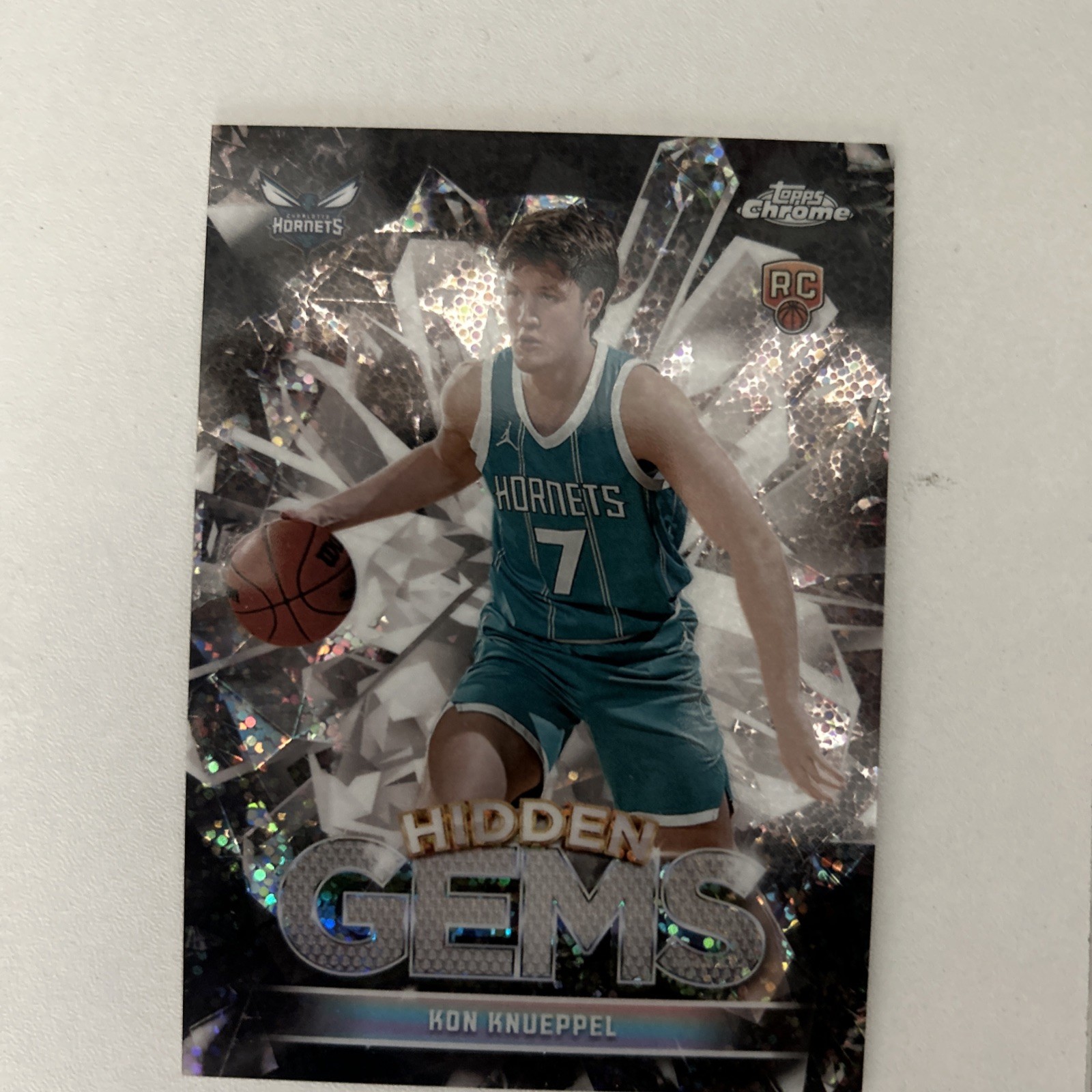 2025-26 Topps Chrome Kon Knueppel Hidden Gems Case Hit SSP #HG-9 RARE!