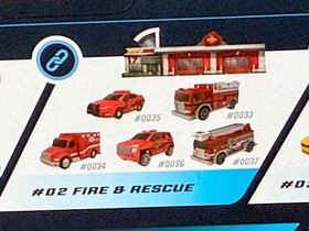 FIRE & RESCUE #02 Micro Machines SERIES 1 Vehicles TRUCK - MMFD MICRO CITY Chase