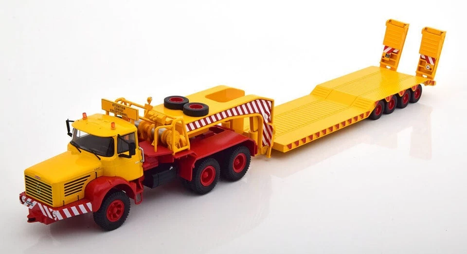 IXO 1/43 TTR028 BERLIET TBO 15 M3 6x4 1960 Handling Mch. Porte Engin jaune/rouge - Immagine 2 di 4