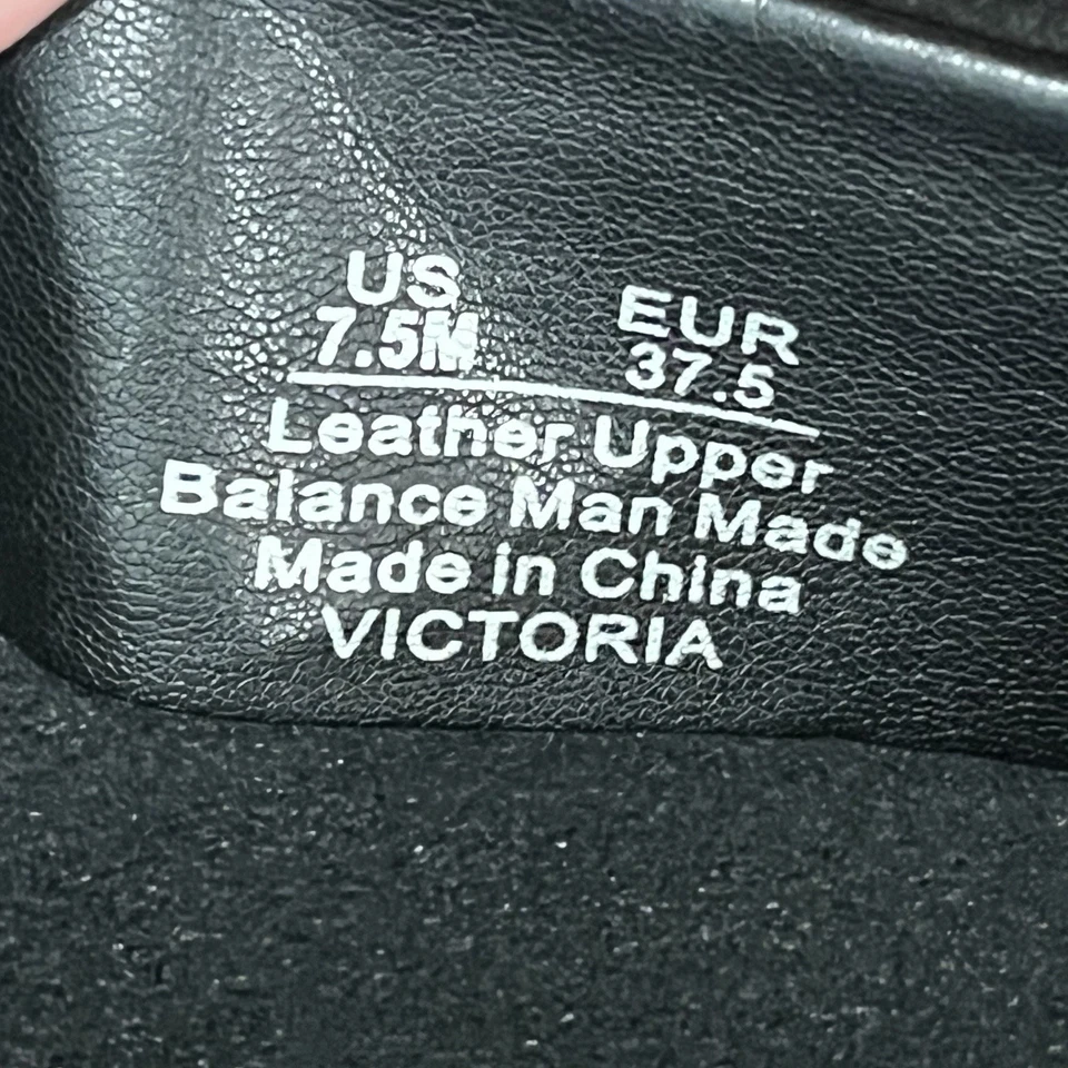 Sam Edelman Botas Mujer’s 7.5 Victoria Negro Gamuza Cuero Tacones Hasta la Rodilla Foto 4 de 4