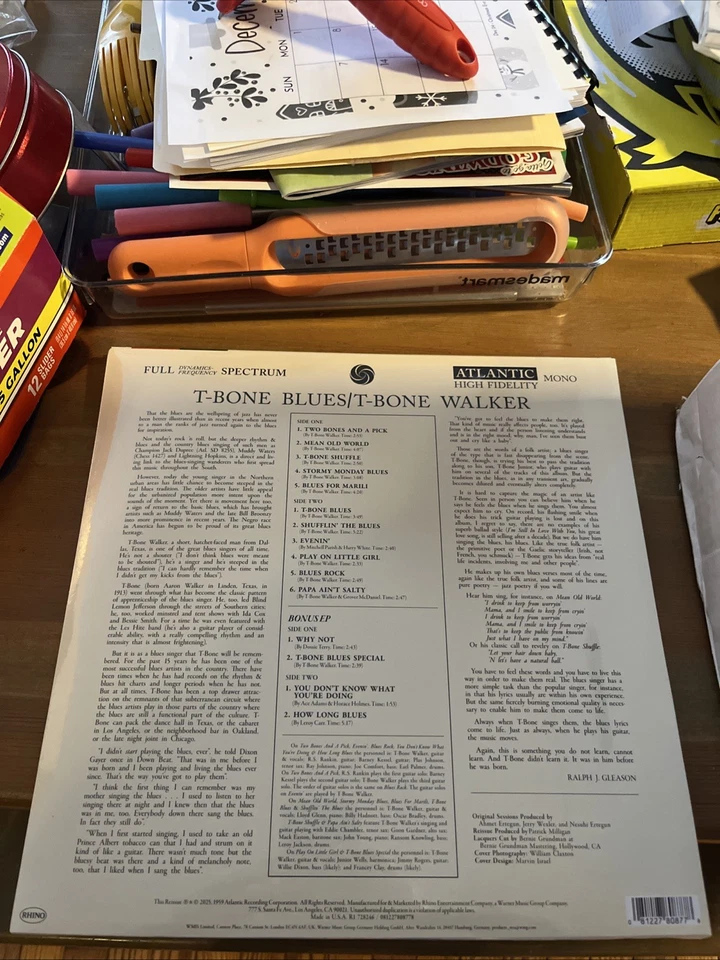 T-Bone Walker - T-Bone Blues (Record Store Day Black Friday 2025) Sealed Vinyl - Image 2 of 2