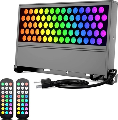 #ad #ad 288W Outdoor Linkable LED Flood Light Black RGBW Color Changing by Hand Remote $99.99