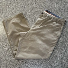 Dockers Khakis Pants Mens Size 40 x 30 Classic Fit Flat Front Beige Tan
