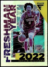 2022-23 Panini Flux #22 Jaylin Williams Freshman Year Silver Rookie E1