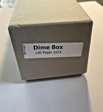 NEW Box of 100 Dime Size Cardboard 2x2's Coin Holders