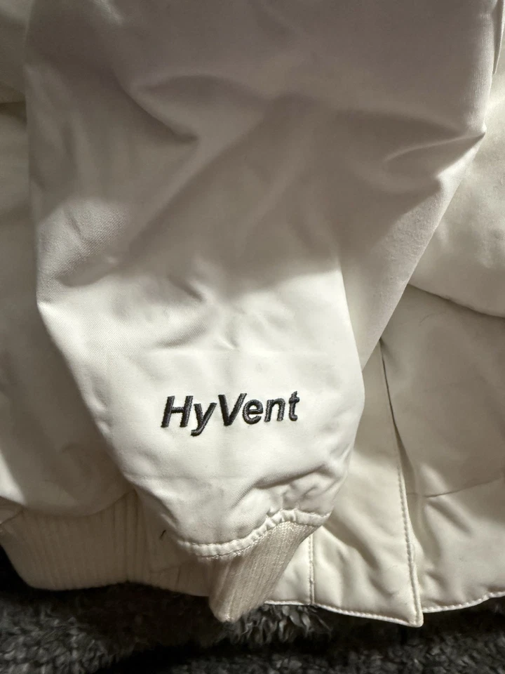 The North Face Girls Hooded Nebula Hyvent Ski Jacket White XL NWT Free Shipping - Image 3 of 4