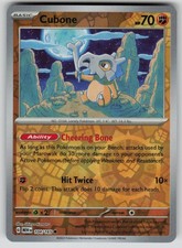 Cubone 104/165 Reverse Holofoil SV: Scarlet & Violet 151 LP EN Pokemon
