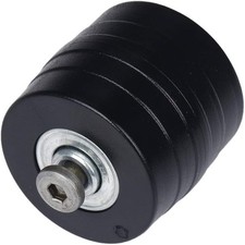 2 Set Luggage Suitcase Replacement Wheels Axles Rubber Screw Kit OD 42mm Black