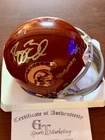 Reggie Bush Signed Auto USC Trojans Heisman Mini Football Helmet BUSH Hologram