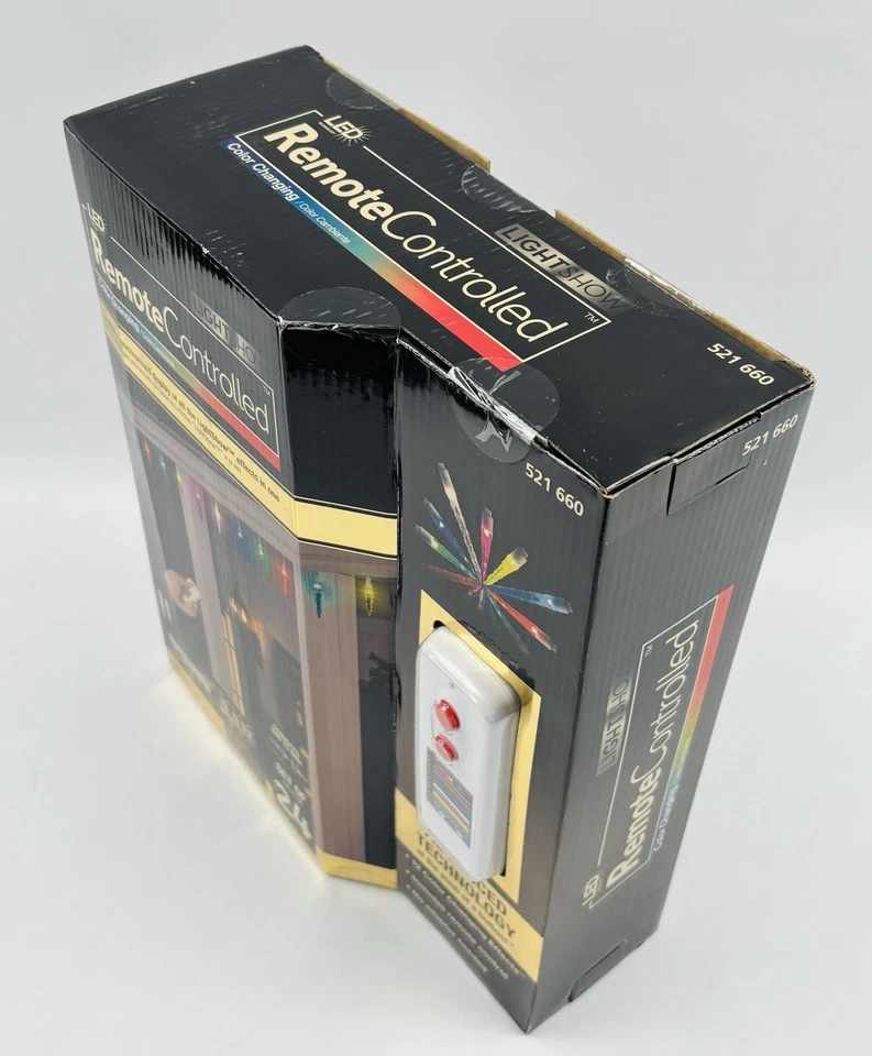 Gemmy LIGHTSHOW Set of 24 Icicle Color Changing Effects Pattern + Remote & Clips - Image 3 of 4