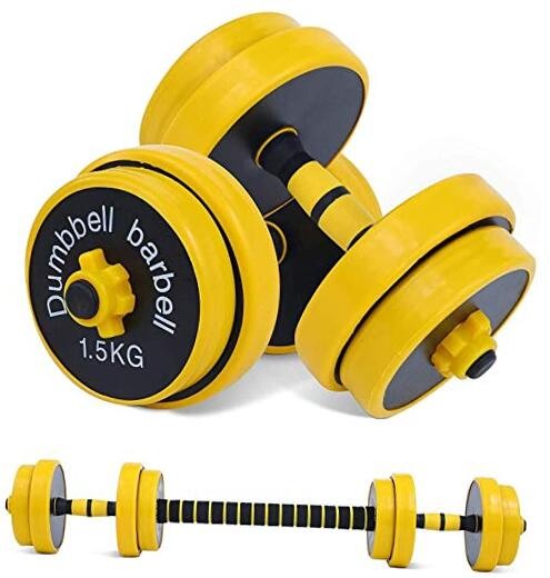  22LB Adjustable Dumbbell Barbell Pair | Barbell 22 LB or 11 LB Dumbbell Pair
