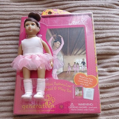  Our Generation Sydney Lee Ballett Lesen & Spielen Set Mini 6'' Puppe mit Buch