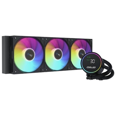 Coolleo ICE FAIRY DIG 360 LITE Black AIO Water Cooler Digital Display AM5 LGA185