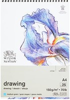 Zeichenpapier A4 150G/M² 25 Blatt SäUrefrei Weiß Winsor & Newton Spiralblock