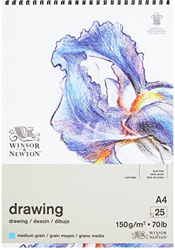 Zeichenpapier A4 150G/M² 25 Blatt SäUrefrei Weiß Winsor & Newton Spiralblock-image