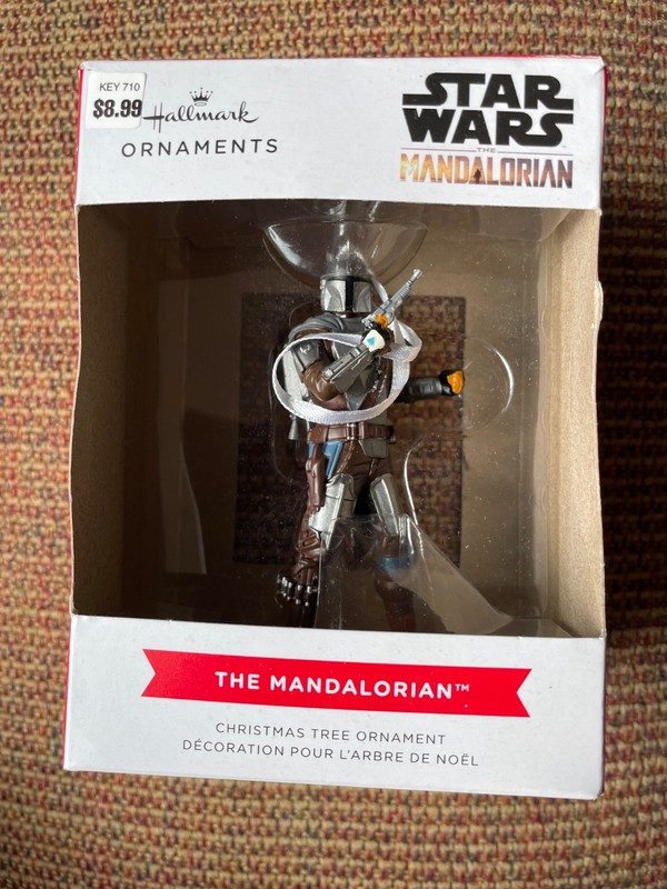 Hallmark  Star Wars The Mandalorian Christmas Ornament Character in box
