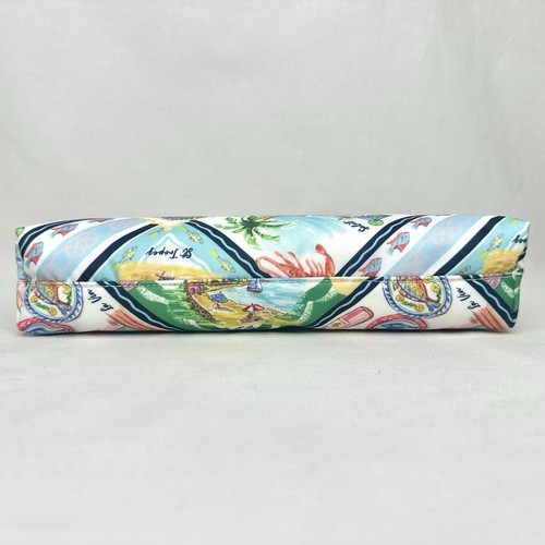 NEW! Talbots Scenic Print Zipper Pouch Inside Pocket Cosmetic Makeup Travel Bag - Picture 5 of 6
