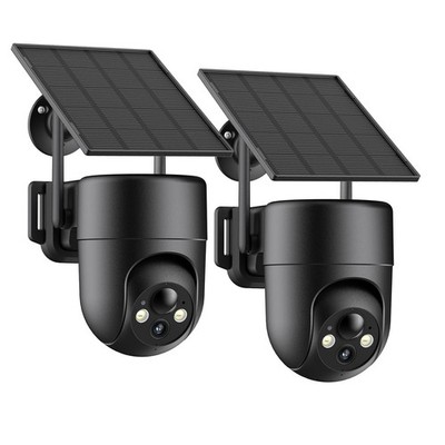 ELYSOO Solar Security Cameras Wireless Outdoor, 2.4GHz WiFi, 2K Color Night V...