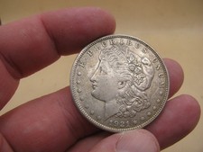 BULLION / COIN - USA 1921 Silver Morgan Dollar Franklin Mint
