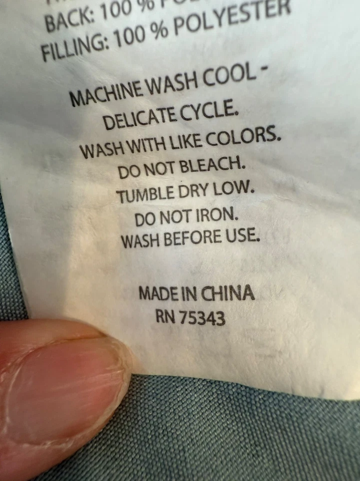 Edredón y fundas acolchadas Shabby Chic King bordes deshilachados algodón granja moderna Foto 4 de 4