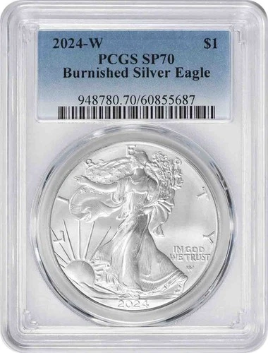 2024-W $1 American Silver Eagle Burnished SP70 PCGS