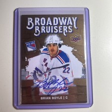 2025-26 RANGERS CENTENNIAL BROADWAY BRUISERS AUTO 1:130 PACKS BRIAN BOYLE #BB-2