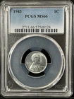 1943  1C Lincoln Wheat One Cent  PCGS MS66  57508124