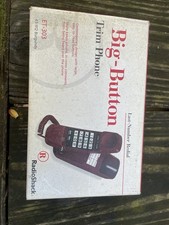 Vintage RadioShack 43-912 Corded Telephone Burgundy Red Slimline Wall Desk Phone