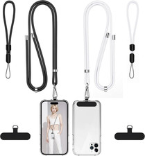 Phone Lanyard, 2 Pack Adjustable Cellphone Lanyard Crossbody Neck Strap and 2 Pa