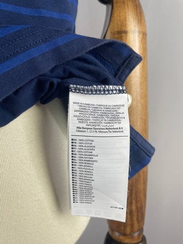 Nike FC Dnipro Herren Fußball Soccer Trikot Größe L Blau Baumwolle Kurzarm - Bild 7 von 10