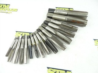 LOT OF 16 ASSORTED HSS TAPS M8 X 1.25 TO 1" 8NC GTD MORSE